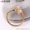 Anillo de dedo del oro de las señoras del diseño 12567-nuevo, anillo de la flor de China al por mayor de la joyería, anillo de la manera de la joyería de Guangzhou